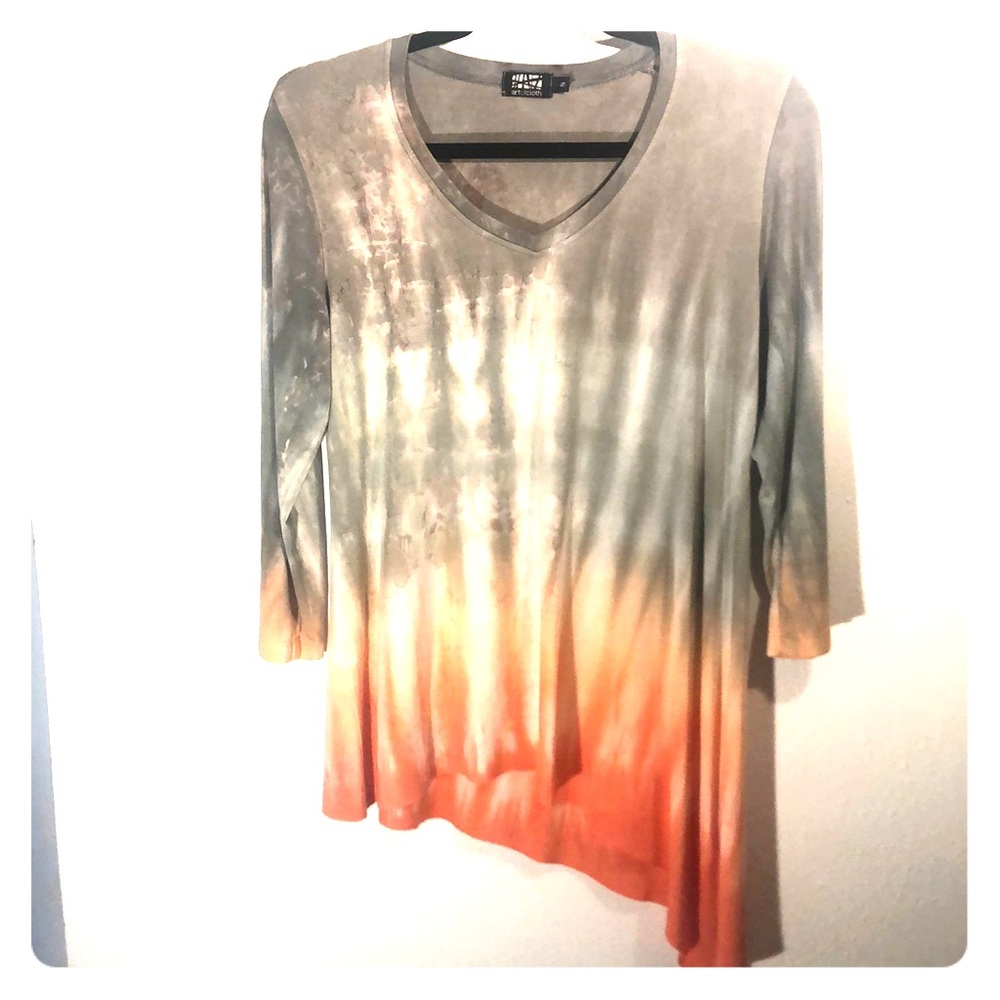 Art of cloth tie dye 3/4 sleeve tee